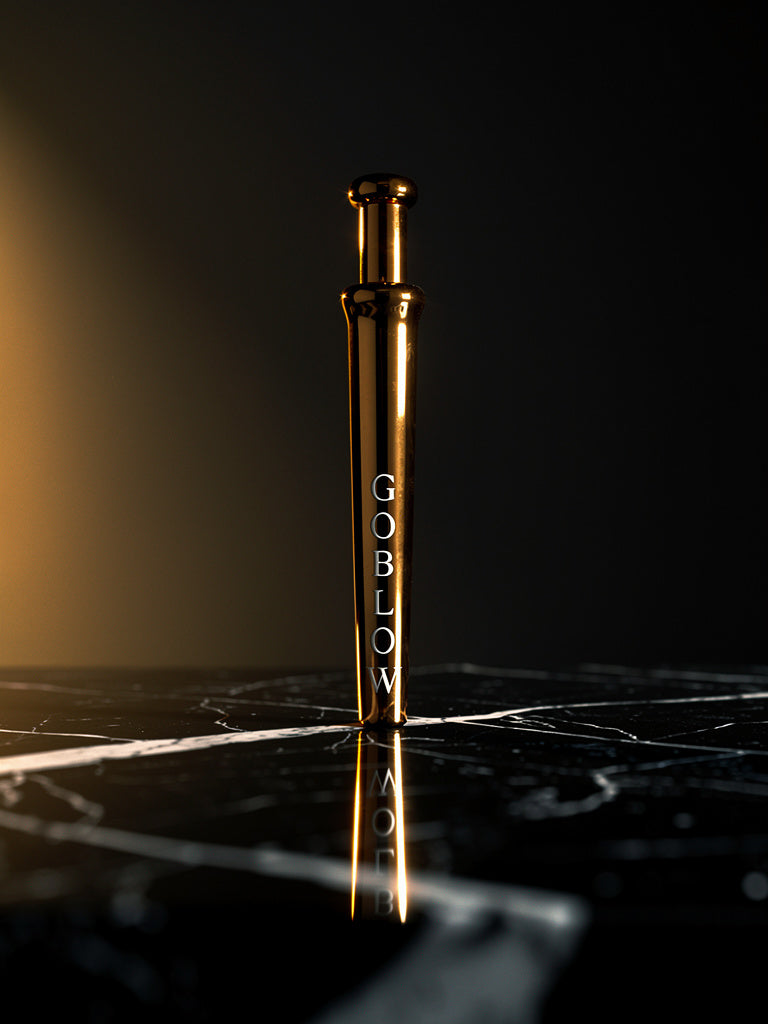 GoBlow Gold pendant — still life marble warm backlight