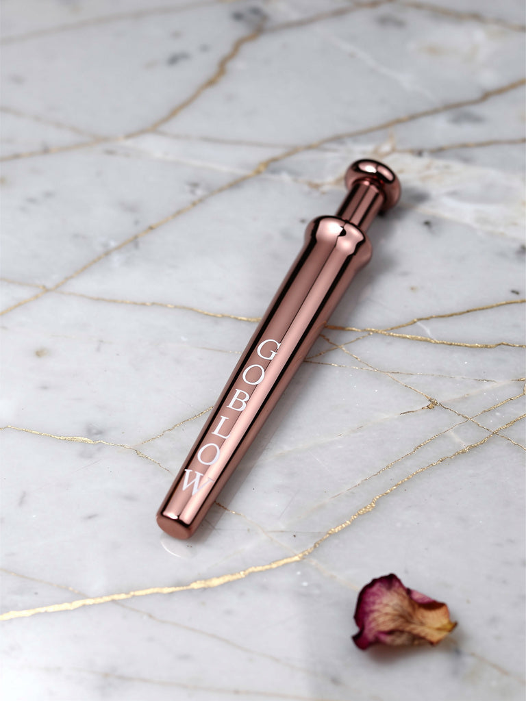 GoBlow Rose Gold pendant — still life marble gloss rose petal