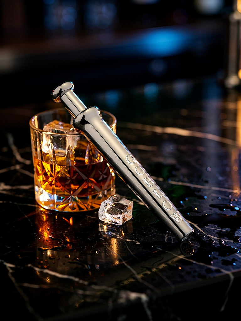 GoBlow Steel pendant — bar lifestyle whisky glass marble