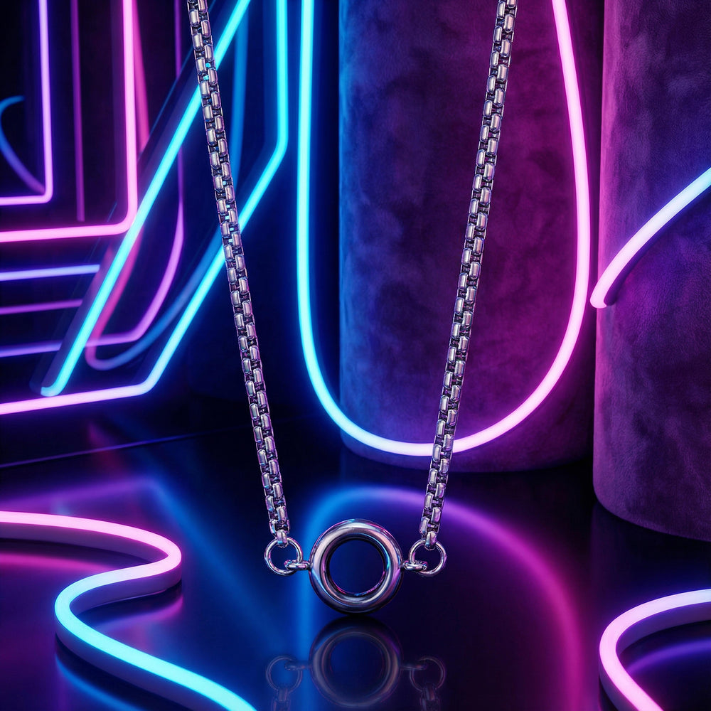 GoBlow Necklace — Silver stainless pendant chain