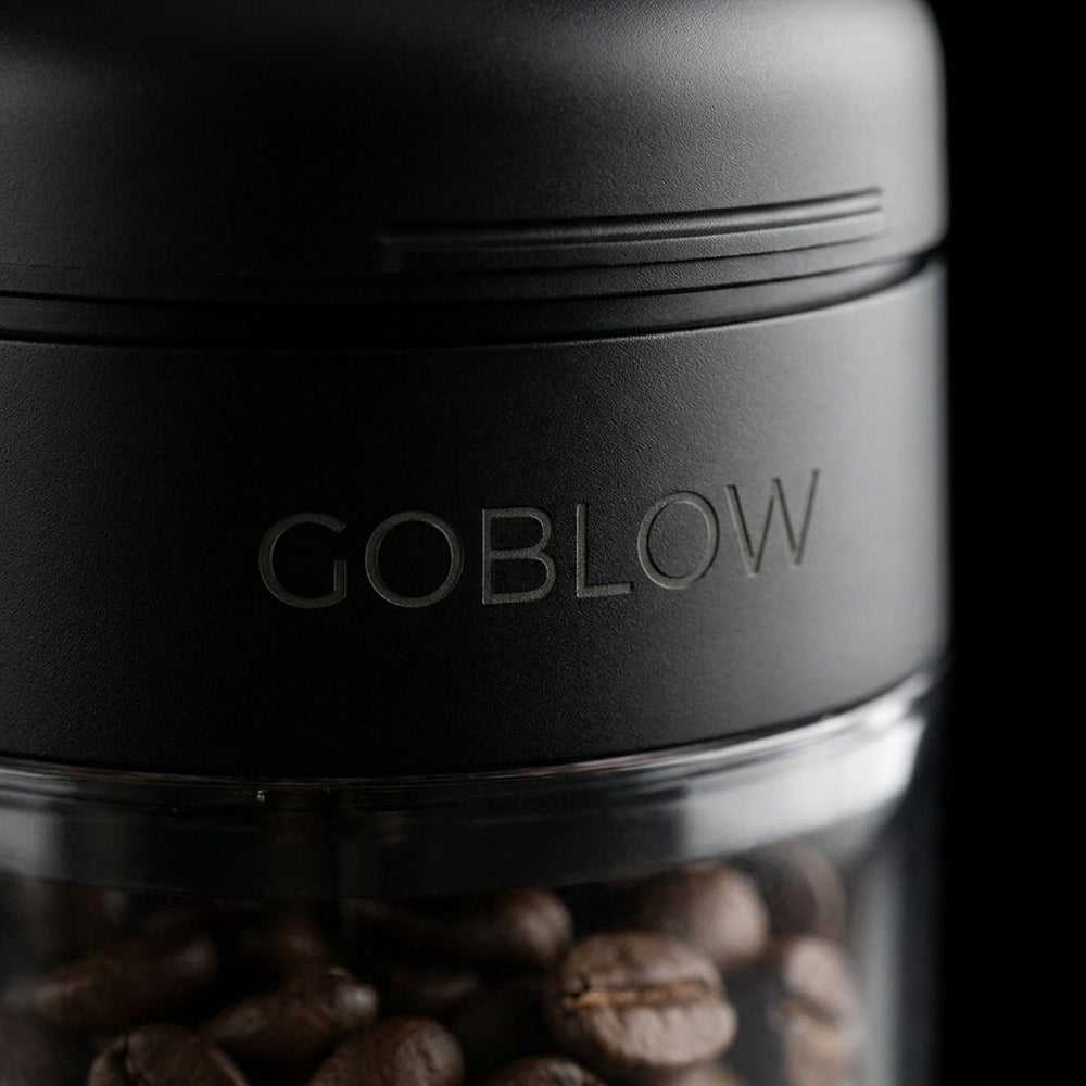 GOBLOW engraved wordmark — premium finish detail