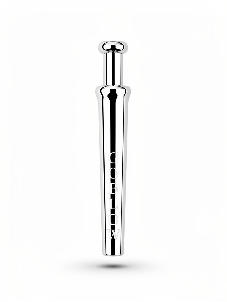 GoBlow Steel pendant — mirror chrome studio hero white background