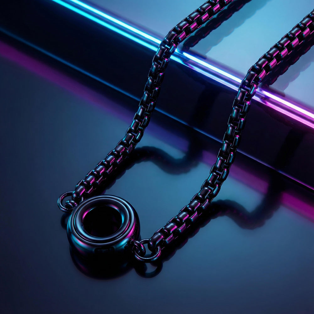 GoBlow Necklace — Black PVD pendant chain