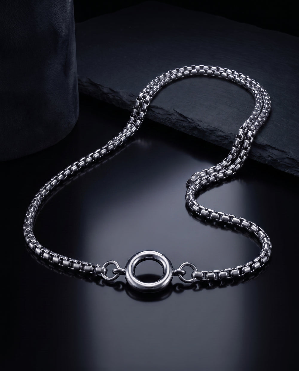 GoBlow Necklace Silver — dark hero