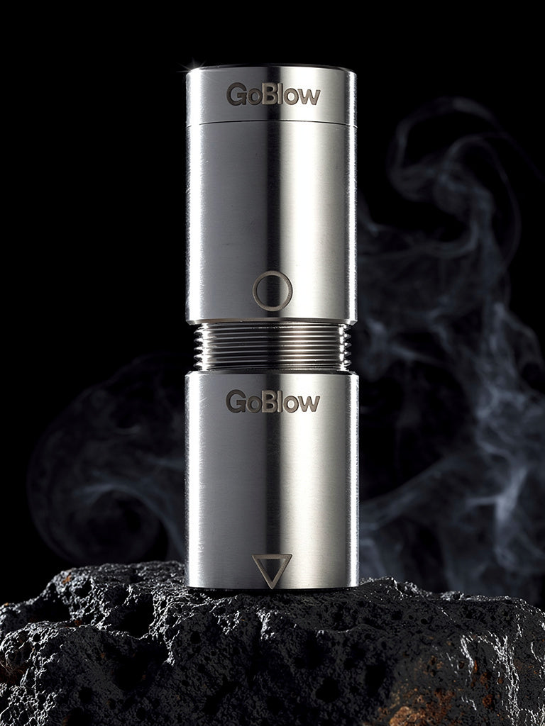 GoBlow Stacks Double — angled view, dual modular stack joined end-to-end with twist-lock seal