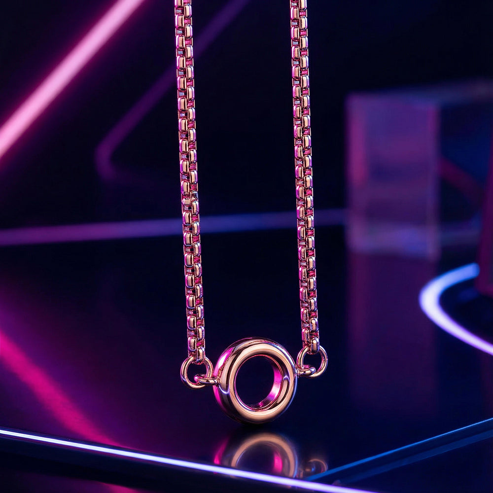 GoBlow Necklace — Rose Gold PVD pendant chain