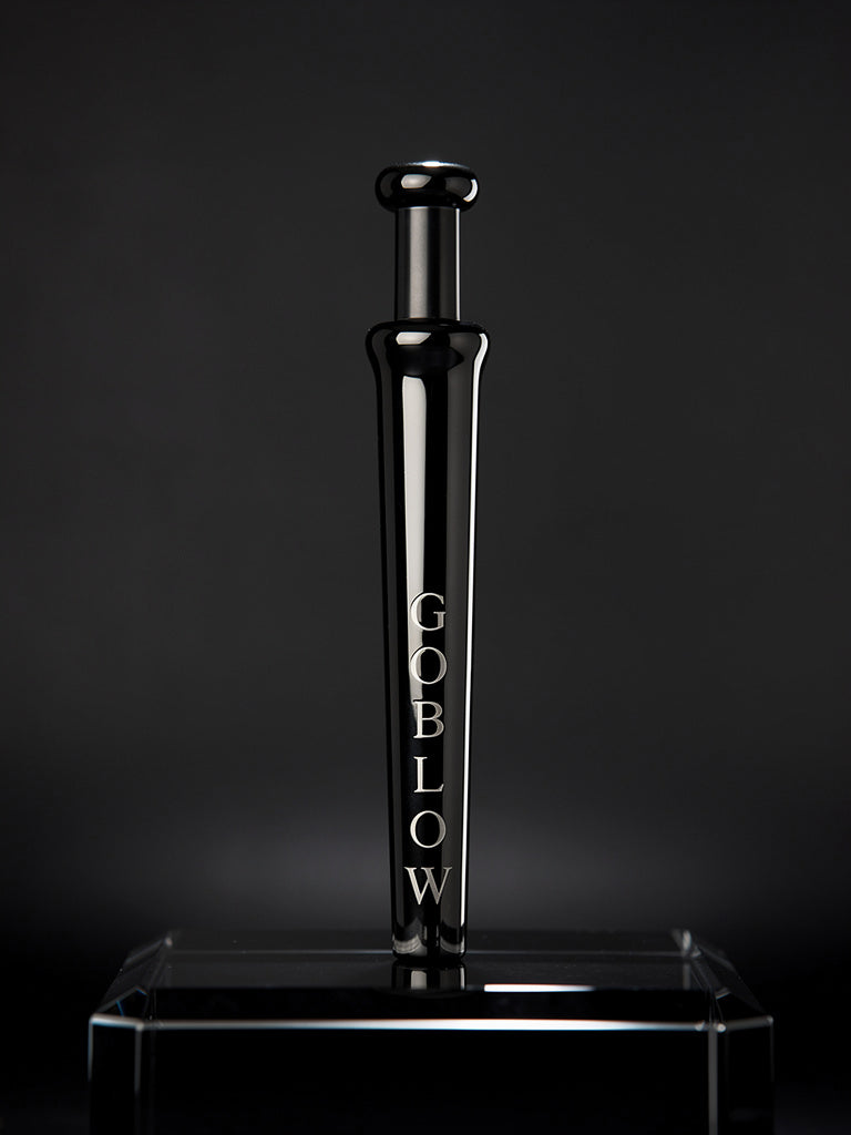 GoBlow Black pendant — mirror finish charcoal background