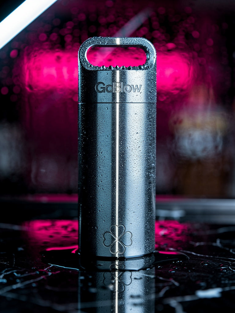 GoBlow Stacks Single — macro detail, threaded joint precision