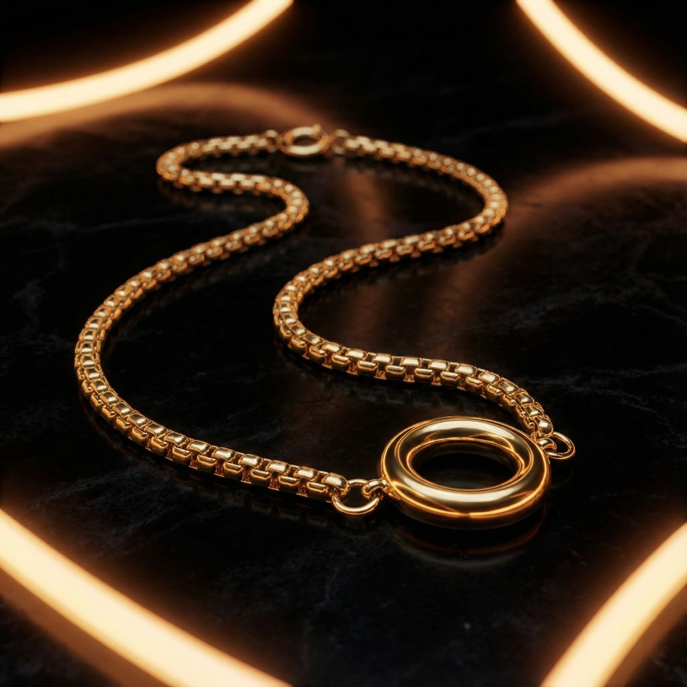 GoBlow Necklace — Gold PVD pendant chain