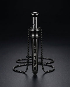 GoBlow MKII Black — machined stainless EDC capsule pendant