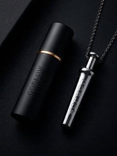 GoBlow WINGMAN — Nose Barrier Balm — machined stainless EDC capsule pendant